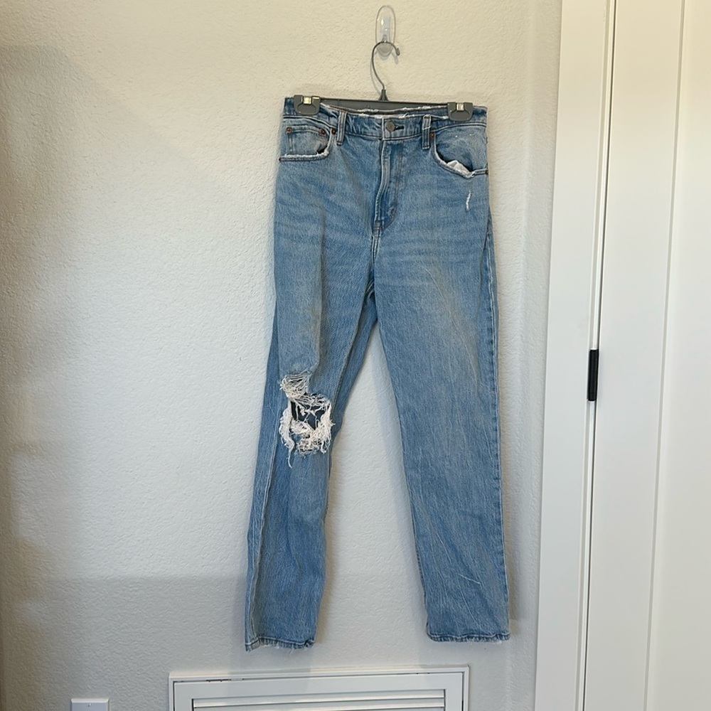 Abercrombie & Fitch The 90's Straight Ultra High Rise Jeans - 27/4 Short